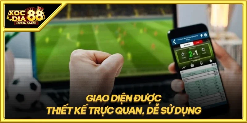Giao diện được thiết kế trực quan, dễ sử dụng